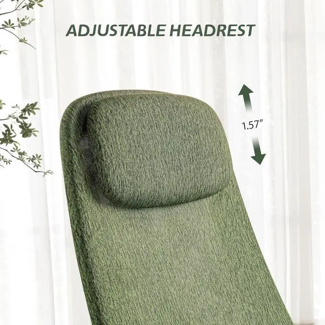 Alt view image 4 of 7 - High Back Ergonomic Mesh Office Desk Chair, Adjustable Headrest & Lumbar Support, Home Computer Chair with Padded Arms & Rolling Wheels