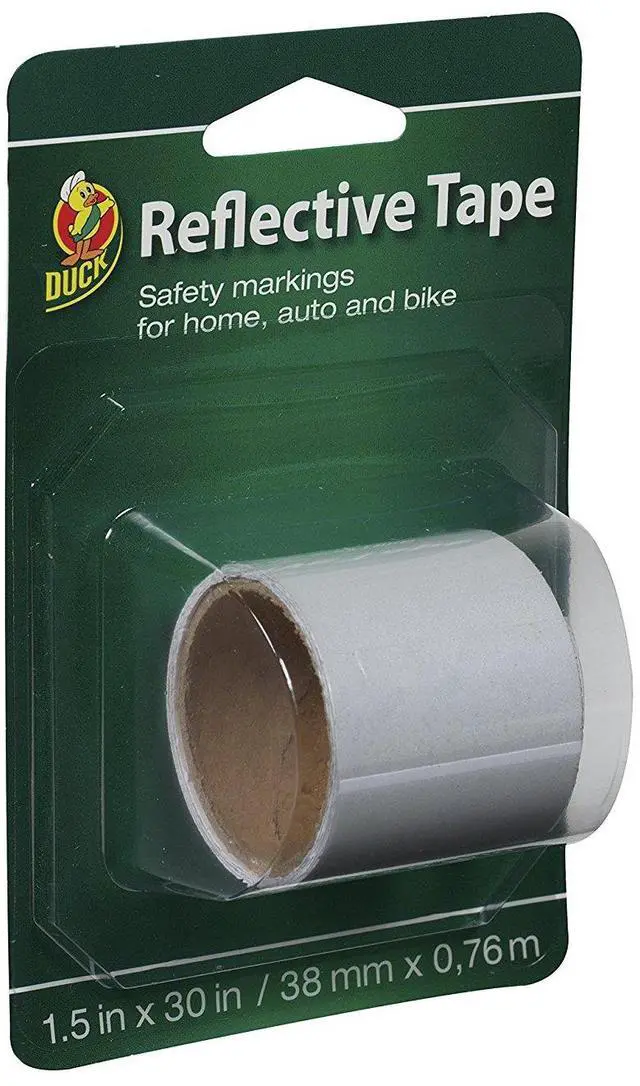 Alt view image 2 of 9 - Duck Brand Reflective Tape - White 1.5" x 30" - OEM