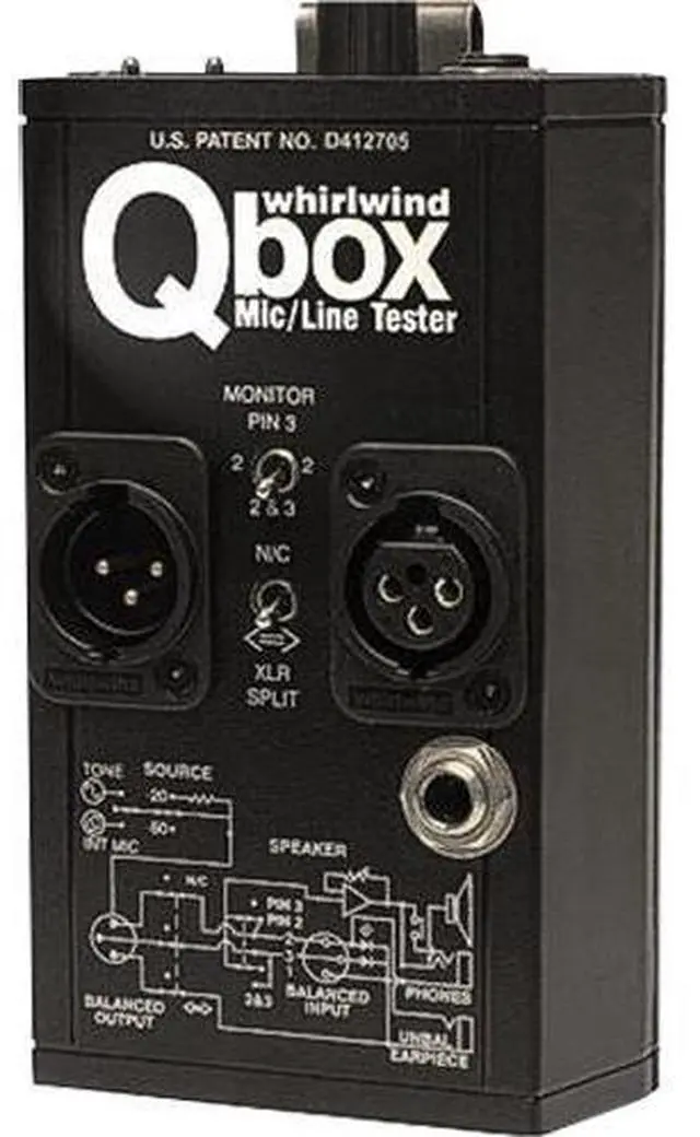 Alt view image 3 of 10 - Whirlwind Qbox REV 2 Mic and Line Tester