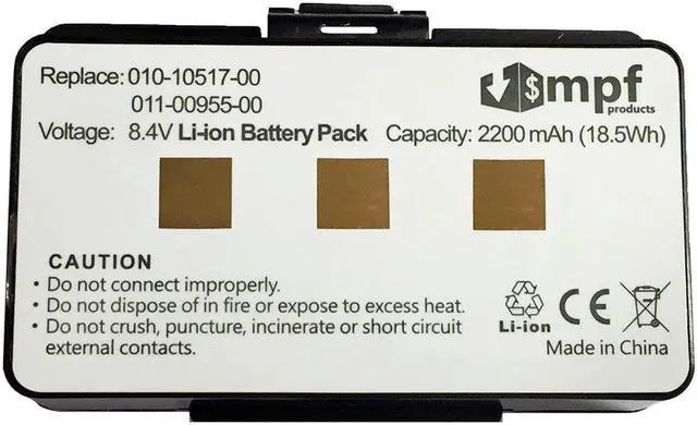 Alt view image 3 of 4 - Replacement 2200mAh Battery for Garmin GPSMAP 276, 276c, 296, 376, 376c, 378, 396, 478, 495 & 496 GPS Devices 010-10517-00