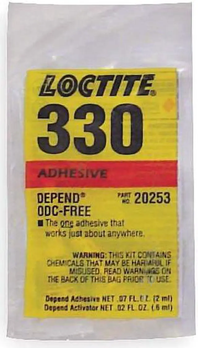 Alt view image 3 of 3 - LOCTITE 1691394 Adhesive, 330 Series, Clear, 0.75 oz, Tube, No Mix Mix Ratio, 5