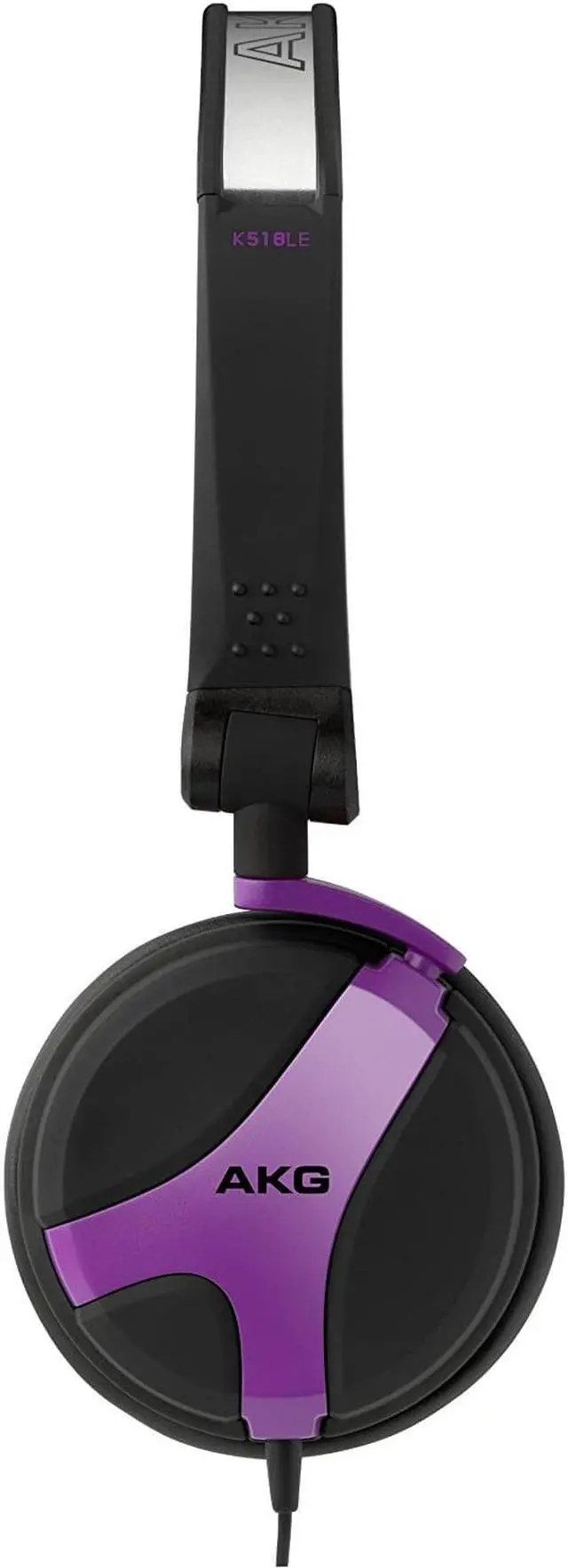 Alt view image 3 of 3 - AKG K518 LE FSH (K518LEFSH) Limited Edition On-Ear DJ Headphones - Fuschia/Purple