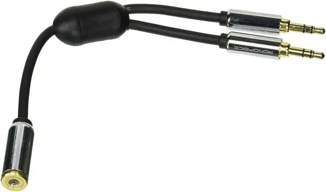 Main image of Monoprice Designed for Mobile 6inch 3.5mm Stereo Jack Splitter
