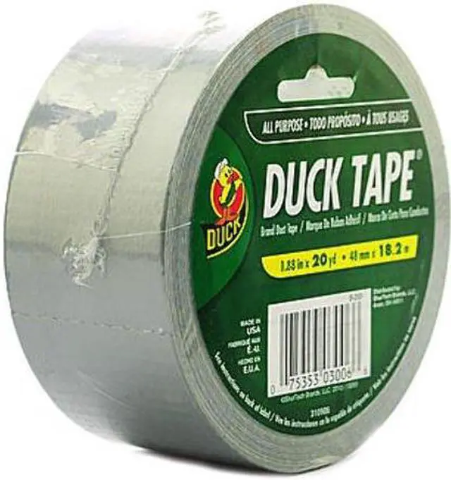 Alt view image 2 of 5 - Gray / Silver All Purpose Duck brand Duct Tape 1.88 inch x 20 yds - OEM