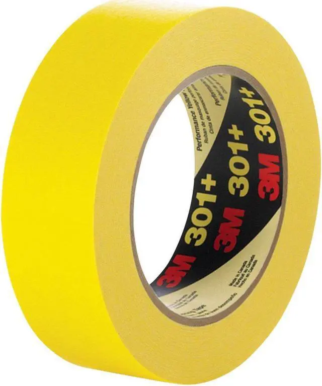 Main image of 3M 301 18 301  Yellow Masking or Painter's Tape, 18 mm Width
