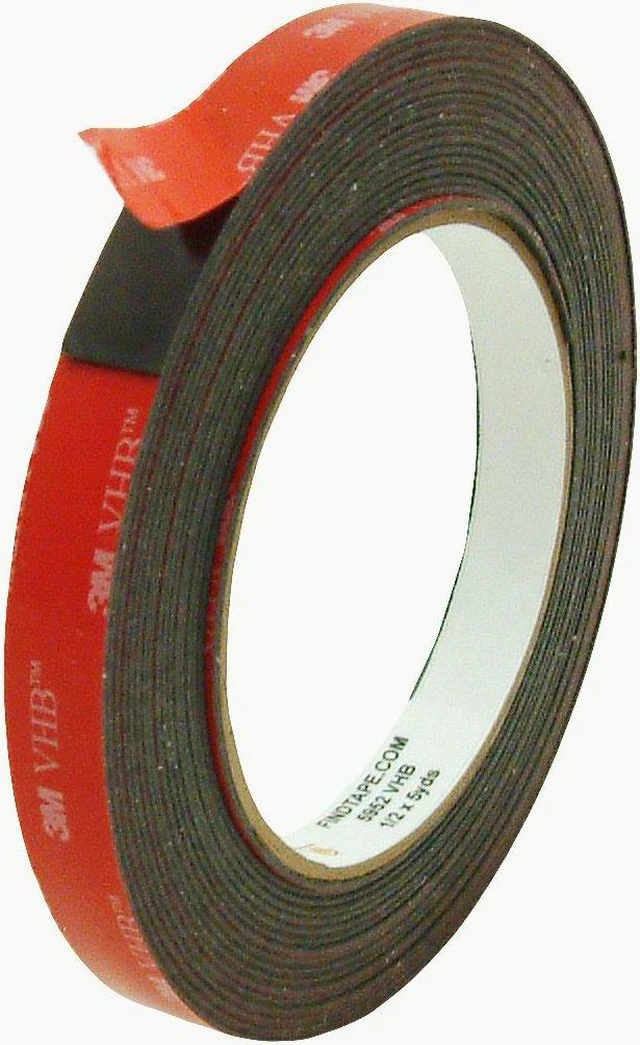 Alt view image 3 of 4 - 3M 5952 VHB Tape: 1/2 in x 15 ft. (Black) - OEM