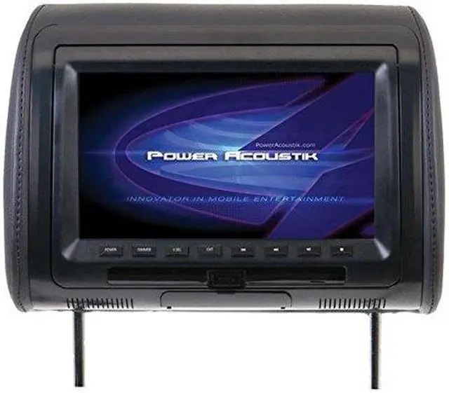 Alt view image 2 of 10 - Power Acoustik Hdvd-71Cc 7In Univ Hdrst Mon W/Dvd