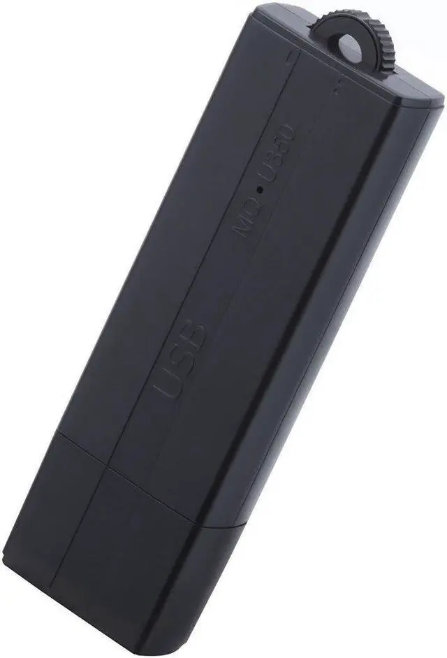 Alt view image 8 of 8 - RecorderGear FD50 USB Flash Drive Voice Recorder 8GB, Audio Activated With 25-Day Battery, Time/Date Stamp, Records While Plugged In, Dual Recording Mode Switch