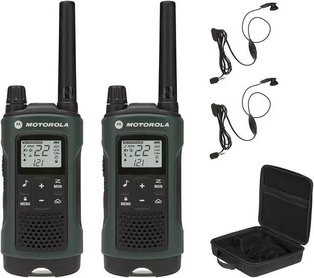 Alt view image 2 of 5 - Motorola Talkabout T465 Rechargeable Two-Way Radio Bundle (Green)