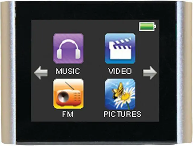 Alt view image 4 of 4 - Eclipse T180 1.8" 4GB MP3 Clip Style Digital Audio LCD Video Player - Silver