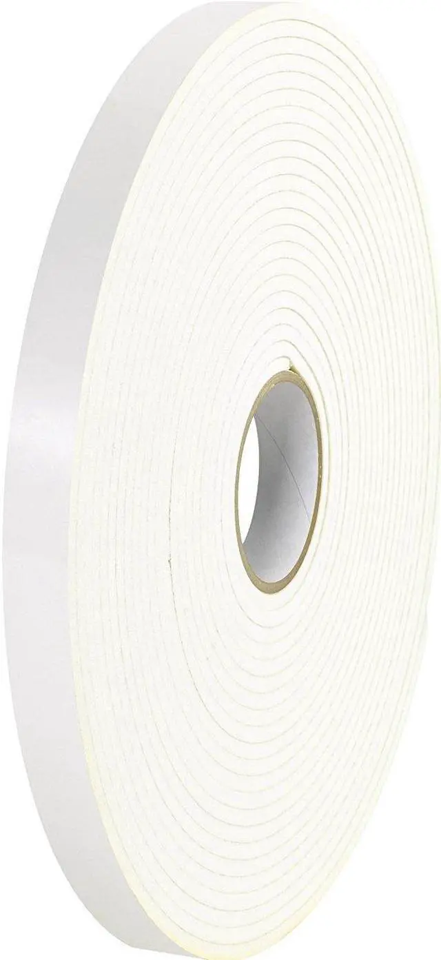 Main image of Tape Logic T9591162PK Polyethylene Double Sided Foam Tape, 1/16 Thick, 36 yds Length x 2 Width, White Case of 2