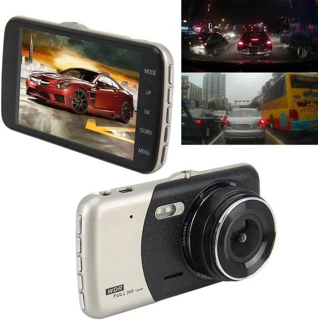 Main image of Car Dashcam, 4 inch HD Video Recording HD Display Car Recorder with Separate F2.0 Camera, 12MP 170 Degrees Rear