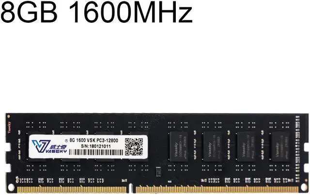 Main image of Vaseky 8GB 1600MHz PC3-12800 DDR3 PC Memory RAM Module for Desktop