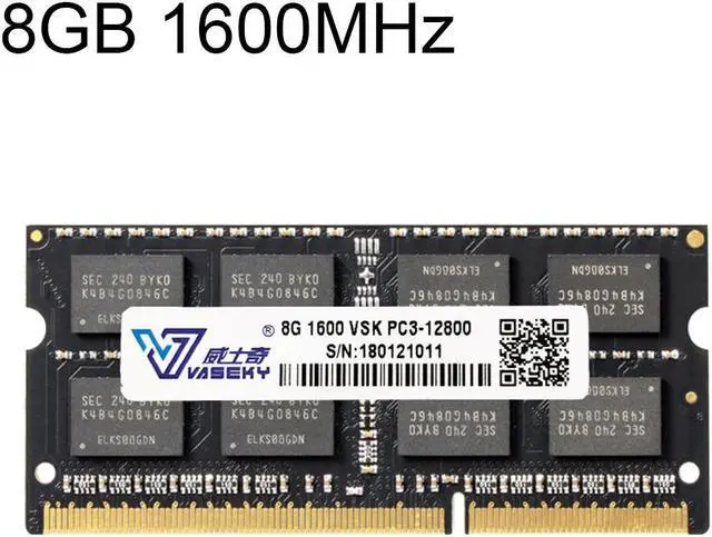 Main image of Vaseky 8GB 1600MHz PC3-12800 DDR3 PC Memory RAM Module for Laptop