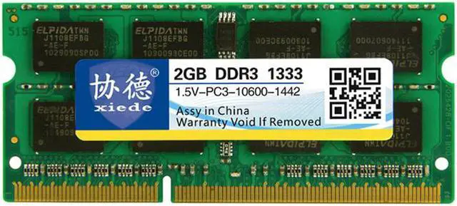 Main image of XIEDE X042 DDR3 1333MHz 2GB 1.5V General Full Compatibility Memory RAM Module for Laptop