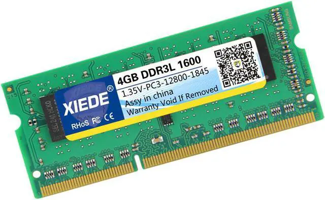 Alt view image 2 of 7 - XIEDE 1.35V Low Voltage DDR3L 1600MHz 4GB 12800 Frequency Memory RAM Module for Laptop
