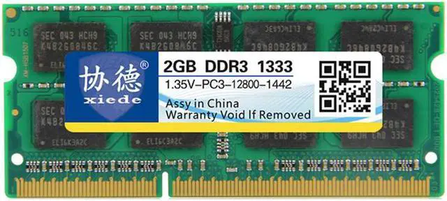 Main image of XIEDE X094 DDR3L 1333MHz 2GB 1.35V General Full Compatibility Memory RAM Module for Laptop