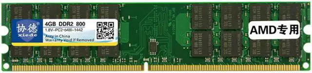 Alt view image 2 of 7 - XIEDE X021 DDR2 800MHz 4GB General AMD Special Strip Memory RAM Module for Desktop PC