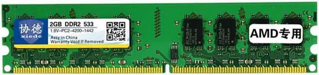 Alt view image 2 of 6 - XIEDE X023 DDR2 533MHz 2GB General AMD Special Strip Memory RAM Module for Desktop PC