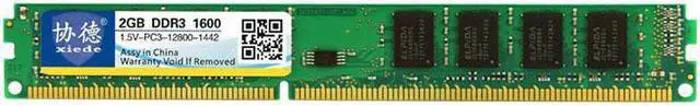 Main image of XIEDE X033 DDR3 1600MHz 2GB 1.5V General Full Compatibility Memory RAM Module for Desktop PC