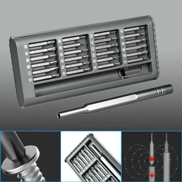 Alt view image 6 of 7 - WEEKS 25 in 1 Disassembly Tool Screwdriver Set