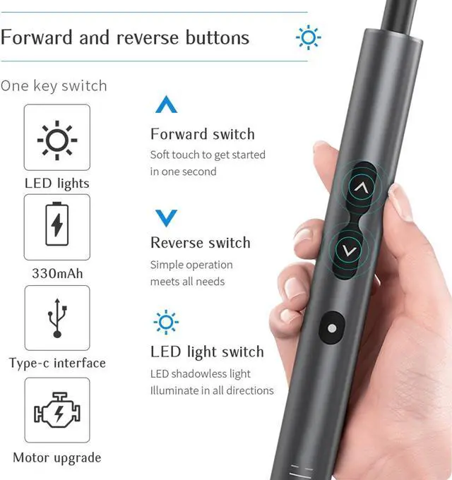 Alt view image 4 of 7 - 28 in 1 Precision Electric Screwdriver Set with LED Light