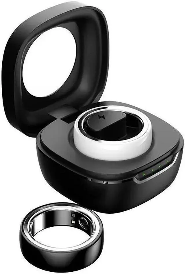 Main image of Ceramic Smart Ring VWAR 02A Health Fitness Tracker with Charging  IPX8 Waterproof SpO2 Blood Pressure Heart Rate Sleep Steps