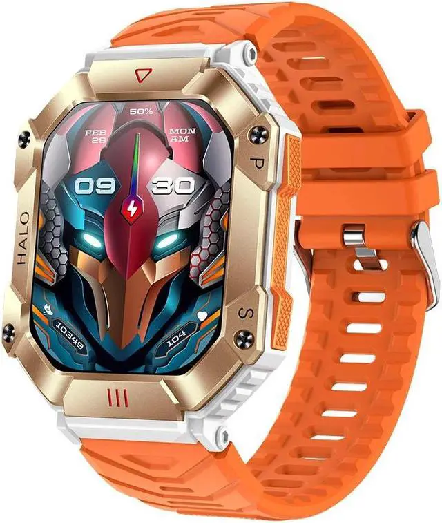 Main image of Outdoor Long-Life 650Mah Military Smart Watch Men Bluetooth Call Custom Dial Sports Fitness Watch Health Monitor smartwatch