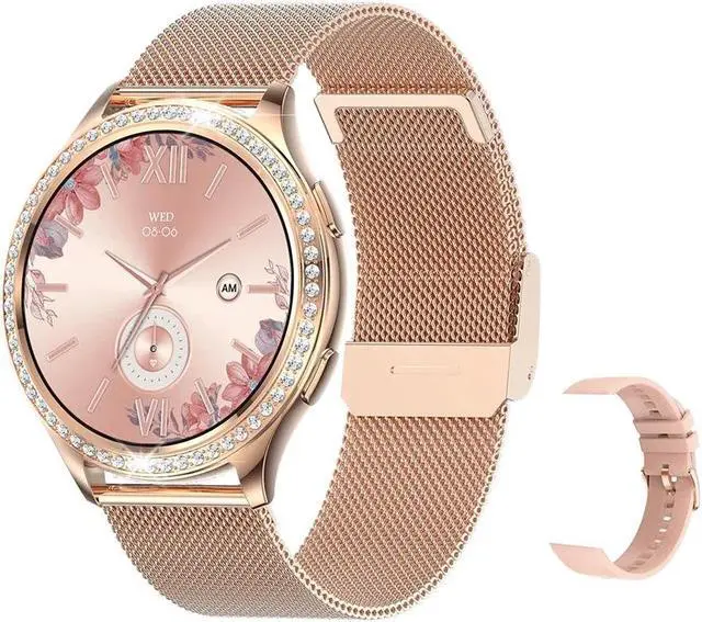 Main image of Women Bluetooth Call Smart Watch Heart Rate Blood Pressure HD Screen Sports Fitness Ladies Smartwatch Diamond Band