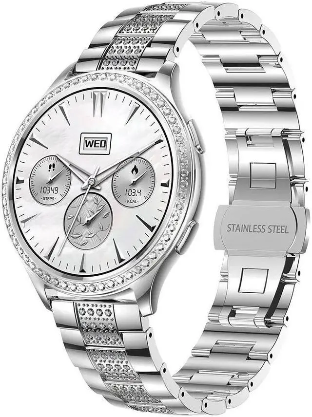 Main image of Women Bluetooth Call Smart Watch Heart Rate Blood Pressure HD Screen Sports Fitness Ladies Smartwatch Diamond Band