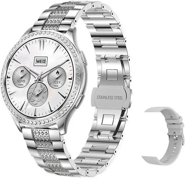 Main image of Women Bluetooth Call Smart Watch Heart Rate Blood Pressure HD Screen Sports Fitness Ladies Smartwatch Diamond Band