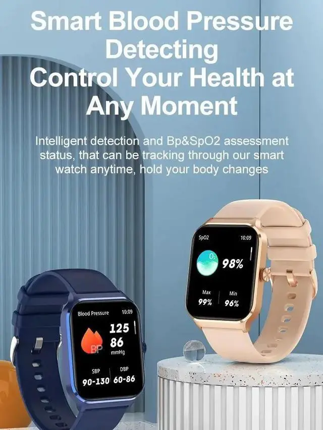 Alt view image 5 of 5 - 2024 P60 Smart Watch GTS 4 for Men Women Android IOS Sports Smartwatch Bluetooth Call SpO2 Heart Rate Monitor Watches