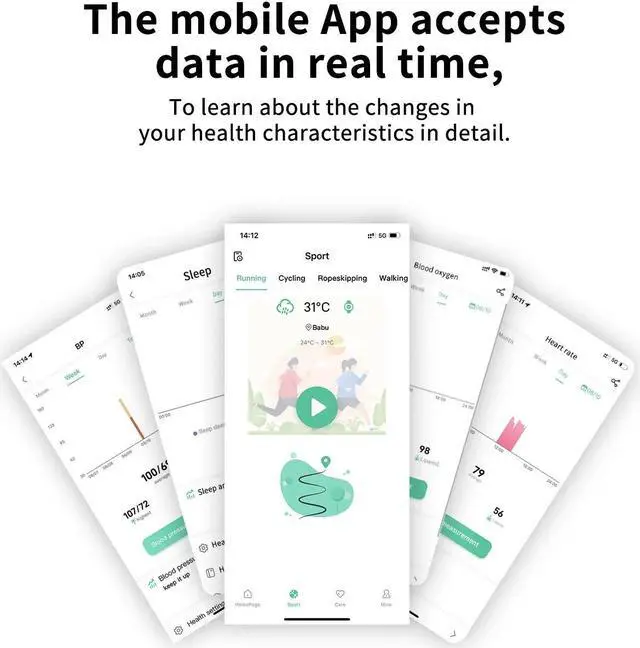 Alt view image 6 of 6 - Smart Ring Activity Tracker with Heart Rate Sleep Monitor Blood Oxygen with Charging  APP Compatible with Android/iOS