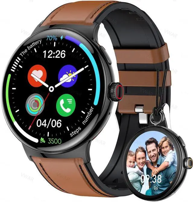 Main image of AMOLED Smart Watch 2024 Men Bluetooth Call Always-on Screen Heart Rate Monitor Sports Smartwatch Women VS Google Pixel 2 Watch