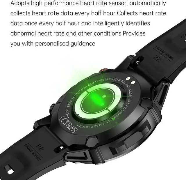 Alt view image 4 of 6 - HK87 Smart Watch AMOLED Display Health Monitor IP68 Waterproof NFC BT Call Long Battery Life Smartwatch M42 for Men Android IOS
