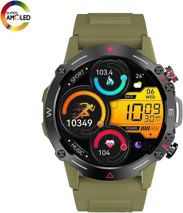 Main image of HK87 Smart Watch AMOLED Display Health Monitor IP68 Waterproof NFC BT Call Long Battery Life Smartwatch M42 for Men Android IOS