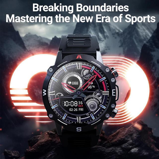 Alt view image 2 of 6 - Zordai OD2 Smart Watch Men Long Standby HD Smartwatch ECG Blood Oxygen Monitoring NFC GPS Compass IP68 Waterproof Sport Watch