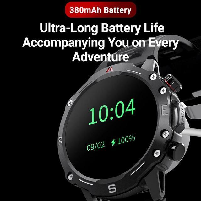 Alt view image 5 of 6 - Zordai OD2 Smart Watch Men Long Standby HD Smartwatch ECG Blood Oxygen Monitoring NFC GPS Compass IP68 Waterproof Sport Watch
