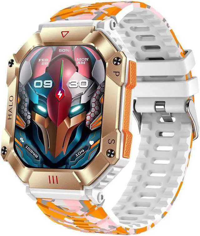 Main image of KR80 Smart Watch Men 2inch Large Screen Compass 620mAh Bluetooth Call Outdoor Sports Watches Fitness Smartwatch Men Women