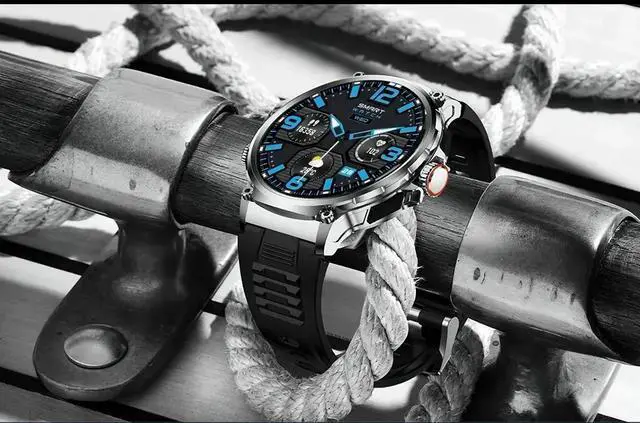 Alt view image 5 of 5 - [ ] V69 1.85" Ultra HD Display Smartwatch Men 710 mAh Large Battery, 400+ Watch Faces Smart Watch For Android iOS Phone