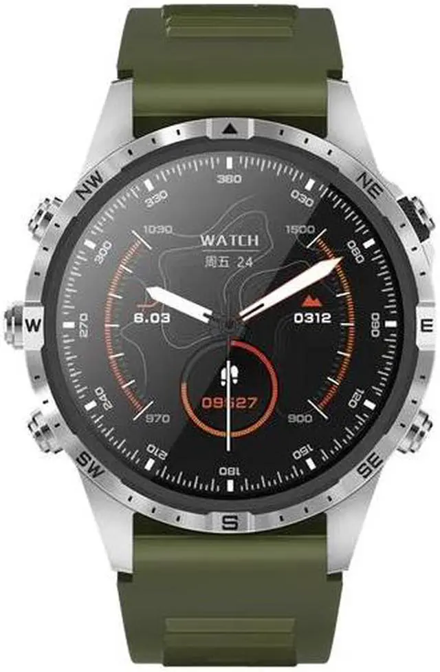 Main image of MARQ Sport Smart Watch Compass 1.6" Screen 5 Buttons Men Smartwatch NFC Bluetooth Call 100+ Sports Modes Rugged Fitness Watches