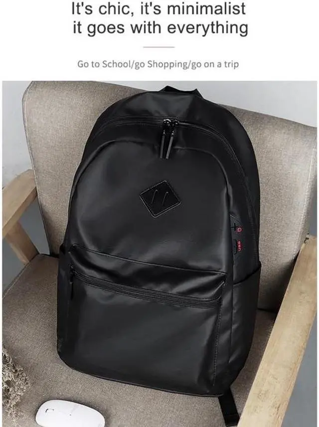 Alt view image 3 of 5 - SJ03 13-15.6 inch Universal Large-capacity Laptop Backpack with USB Charging Port & Headphone Port (Black)