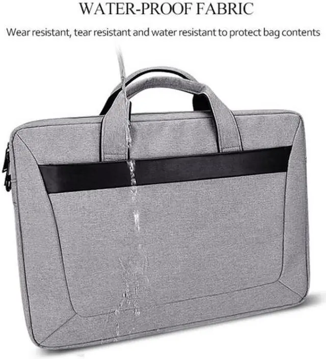Alt view image 7 of 7 - DJ06 Oxford Cloth Waterproof Wear-resistant Portable Expandable Laptop Bag for 14.1 inch Laptops, with Detachable Shoulder Strap (Black)