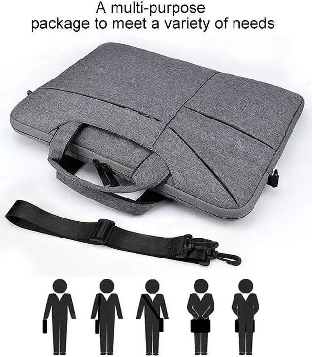 Alt view image 6 of 7 - ST02S Waterproof Tear Resistance Hidden Portable Strap One-shoulder Handbag for 15.6 inch Laptops, with Suitcase Belt (Pink)