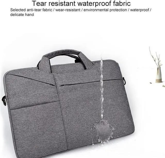 Alt view image 7 of 7 - ST02S Waterproof Tear Resistance Hidden Portable Strap One-shoulder Handbag for 15.6 inch Laptops, with Suitcase Belt (Pink)