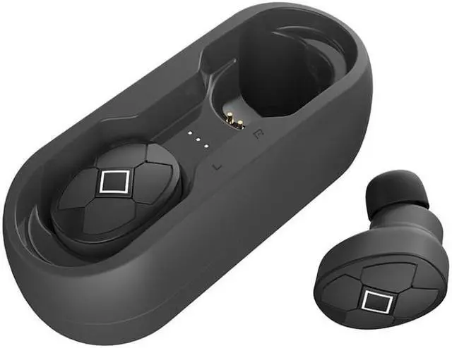 Alt view image 3 of 7 - V5-TWS Bluetooth V5.0 Wireless Stereo Headset with Charging Case, Support Intelligent Pairing & Siri Voice(Black)
