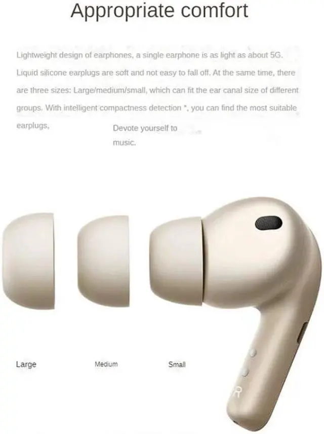 Alt view image 4 of 7 - Buds 4 Pro 48dB Noise Cancelling Bone Sensor Wireless Earphone (Black)