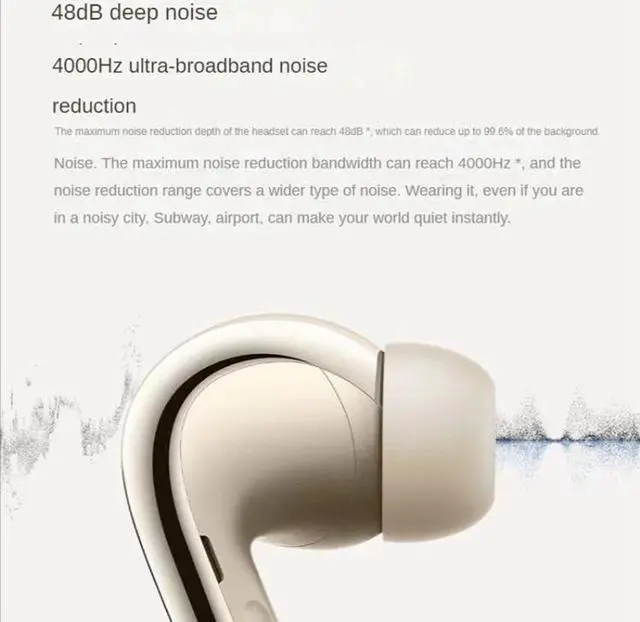 Alt view image 6 of 7 - Buds 4 Pro 48dB Noise Cancelling Bone Sensor Wireless Earphone (Black)