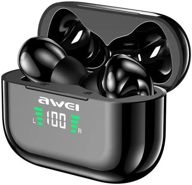 Alt view image 2 of 7 - awei T29P Bluetooth V5.0 LED Digital Display Ture Wireless Sports IPX4 Waterproof TWS Headset with Charging Case
