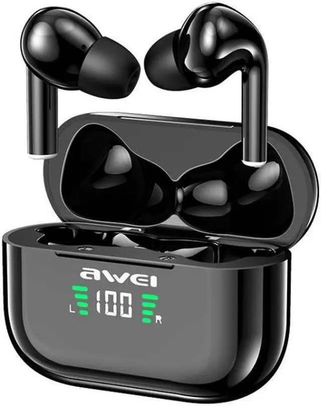 Alt view image 3 of 7 - awei T29P Bluetooth V5.0 LED Digital Display Ture Wireless Sports IPX4 Waterproof TWS Headset with Charging Case